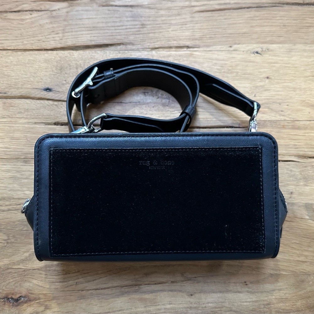 New Rag & Bone black leather purse.